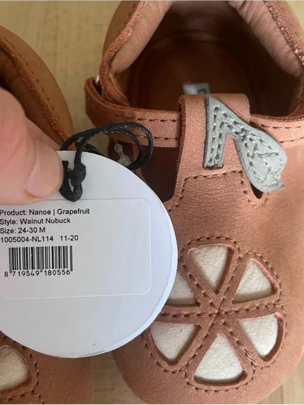 Donsje Amsterdam Baby Mary Jane Shoes in Dusty Orange